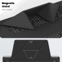 Кожен калъф със стойка за MacBook Air 15" (A2941 / A3114 / A3241) - черен