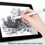 Резервен писец със сребрист връх за Apple Молив 1 / 2 / USB-C / Pro - стил 4.0 - черен