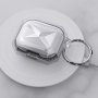 Устойчив прозрачен калъф с цветна рамка за AirPods 4 / 5 - лилав