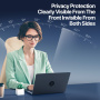 DUX DUCIS подвижно Anti-Spy фолио за MacBook Pro 16" (A2485 / A2780 / A2991 / A3186 / A3403 / A3428 / A3429)