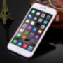 Защитен заден кейс с камъчета приличащи на диаманти за iPhone 6 / 6S - розов