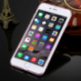 Защитен заден кейс с камъчета приличащи на диаманти за iPhone 6 / 6S – светло розов