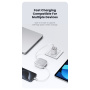 USAMS Комплект US-SJ650 с прибиращи се USB-C кабели, адаптери и игла - лилав