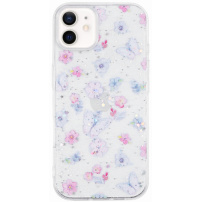Блестящ прозрачен кейс за iPhone 11 - пеперуди