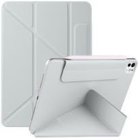 Магнитен калъф с оригами стойка за iPad Pro 13" (2024/2025) - сив
