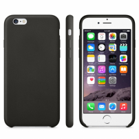Противоплъзгащ матов калъф за Apple iPhone 6 / 6S - черен