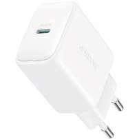 JOYROOM JR-TCF20 бързо зареждащ адаптер с USB-C порт - 20W - бял
