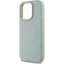 Guess Grained Classic Лого капак с MagSafe за iPhone 16 Pro - зелен