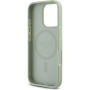 Guess Grained Classic Лого капак с MagSafe за iPhone 16 Pro - зелен