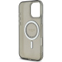 Guess IML Rhinestones Ring Cover с MagSafe за iPhone 16 Pro Max - сив