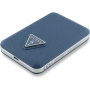 Guess Grained Triangle Logo безжично MagSafe powerbank с USB-C порт - 5 000 mAh - тъмно синьо