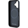 Mercedes Smooth Leather case с MagSafe за iPhone 16 - черен