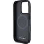 Mercedes Smooth Leather case с MagSafe за iPhone 16 Pro Max - черен