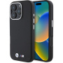 BMW M Kevlar Metal Logo калъф за iPhone 16 Pro - черен