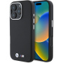 BMW M Kevlar Metal Logo калъф за iPhone 16 Pro Max - черен