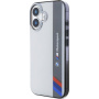 BMW Калъф IML Motorsport Vertical Stripe за iPhone 16 - сив