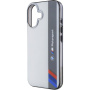 BMW Калъф IML Motorsport Vertical Stripe за iPhone 16 - сив