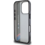 BMW Калъф IML Motorsport Vertical Stripe за iPhone 16 Pro - сив