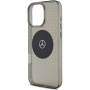 Mercedes Калъф Star Pattern с MagSafe за iPhone 16 Pro - сив