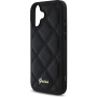 Guess Капитониран калъф за iPhone 16 - черен