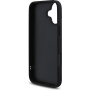 Guess Капитониран калъф за iPhone 16 - черен