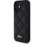 Guess Ватиран калъф за iPhone 16 Plus - черен