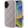 Guess Ватиран калъф за iPhone 16 - розов
