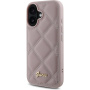 Guess Ватиран калъф за iPhone 16 - розов