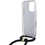 Guess 4G IML Printed Crossbody Case with Lanyard за iPhone 16 Pro - Сив