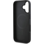 Guess 4G Small Metal Logo Cover с MagSafe за iPhone 16 - Сив