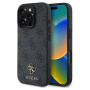 Guess 4G Small Metal Logo Cover with MagSafe за iPhone 16 Pro Max - Сив