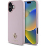 Guess Grained 4G Small Metal Logo Cover с MagSafe за iPhone 16 Plus - Розов