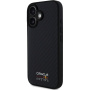 Oracle Red Bull Racing Carbon Shiny Logo cover с MagSafe за iPhone 16 - черен