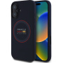 Oracle Red Bull Racing Силиконов кейс Red Ring с MagSafe за iPhone 16 - тъмно син