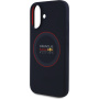 Oracle Red Bull Racing Силиконов кейс Red Ring с MagSafe за iPhone 16 - тъмно син