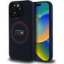 Oracle Red Bull Racing Силиконов кейс Red Ring с MagSafe за iPhone 16 Pro - тъмно син