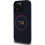 Oracle Red Bull Racing Силиконов кейс Red Ring с MagSafe за iPhone 16 Pro - тъмно син