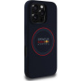 Oracle Red Bull Racing Силиконов кейс Red Ring с MagSafe за iPhone 16 Pro - тъмно син