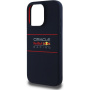 Oracle Red Bull Racing Horizontal Logo cover с MagSafe за iPhone 15 Pro - тъмно син