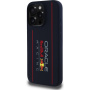 Oracle Red Bull Racing Силиконов кейс Vertical Logo с MagSafe за iPhone 16 Pro - тъмно син