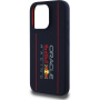 Oracle Red Bull Racing Силиконов кейс Vertical Logo с MagSafe за iPhone 16 Pro - тъмно син