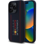 Oracle Red Bull Racing Силиконов кейс Vertical Logo с MagSafe за iPhone 16 Pro Max - тъмно син
