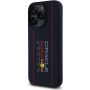 Oracle Red Bull Racing Силиконов кейс Vertical Logo с MagSafe за iPhone 16 Pro Max - тъмно син