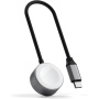 Satechi магнитен кабел за бързо зареждане - USB-C към магнитен диск за Apple Watch - 20 см - космическо сиво