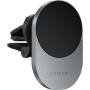 Satechi Магнитна стойка за вентилатор за кола с безжично зареждане за iPhone - Space Gray