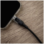 FIXED кабел за зареждане и данни с дисплей - USB-C към USB-C - 1,2 м - черен