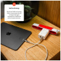 FIXED Power Socket адаптер за зареждане с USB-C / USB-A портове и сгъваемо зарядно за Apple Watch - 33W - бял