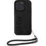 BMW Кожен калъф Signature and Strap за iPhone 16 Pro Max - черен