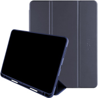 FIXED Padcover+ калъф с място за Apple Молив за iPad 10.9" (2022) / 11" (2025) - тъмно син