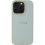 Guess Grained Classic Лого капак с MagSafe за iPhone 16 Pro - зелен